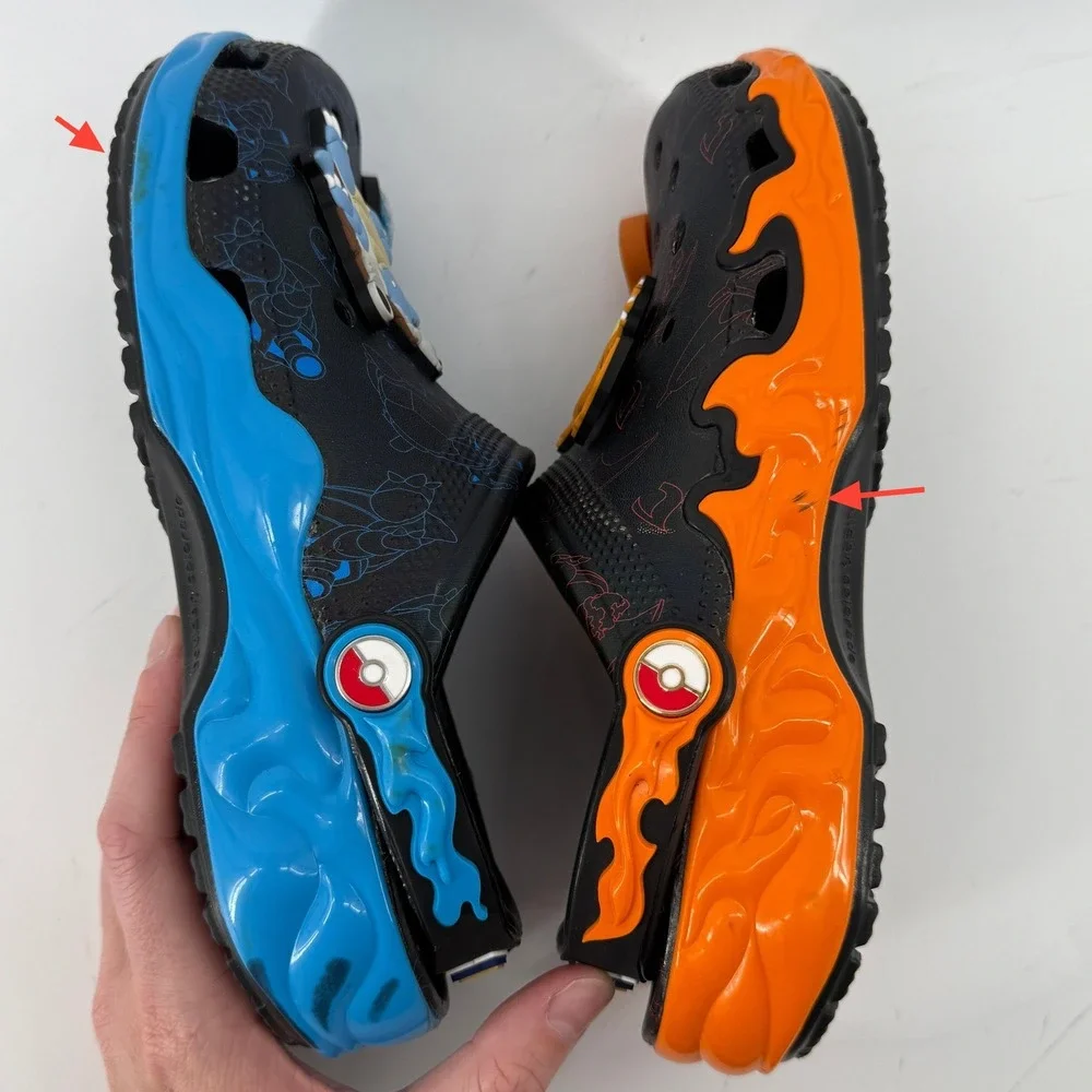 Crocs Pokemon Versus Classic Clog Charizard Blastoise Black Men 7/Women 9 Charm